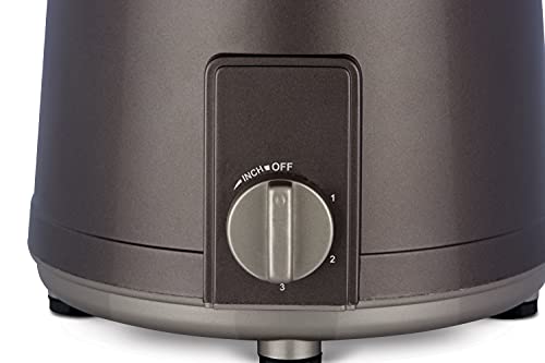 Bajaj Herculo Mixer Grinder 1000W| 100% Copper Motor Mixie For Kitchen|3 Stainless Steel Jars|Portable & Lightweight Mixer|Hands-Free Operation| Multifunctional Blades|2-Yr Warranty By Bajaj|Brown