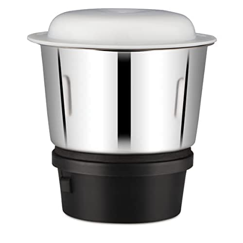 Bajaj Rex Dlx Mixer Grinder 750 Watts Mixie For Kitchen With Nutri-Pro Feature|4 Stainless Steel Mixer Jars|Multifunctional Blade Dry & Wet Grinding Overload Protector|1-Yr Warranty|White/Blue