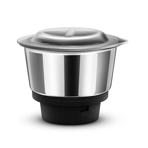 Wipro Elato FMG204 1000 Watt Mixer Grinder with 3 Jars(Wet Grinding Jar (1.5 L) + Dry Grinding Jar (1.2 L) + Chutney Jar (0.5 L)), 100% Copper Motor, 5 Years Motor Warranty, Doorstep Service,Black