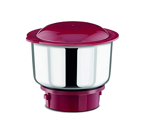 Bajaj Classic Mixer Grinder, 750W, 3 Jars (White and Maroon)
