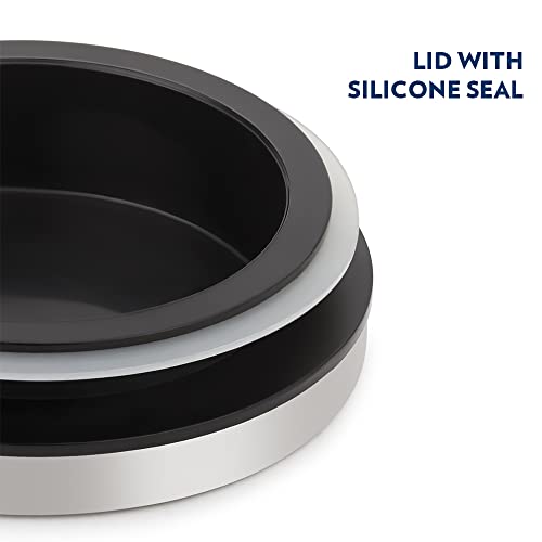 Borosil Classic Glass Jar, Air-Tight Storage Container For Kitchen, Glass Jar For Storing Spices, Snacks, Grains, Dals, Set of 2 (600 ml each), Clear