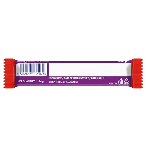 Snickers Peanut Brownie Chocolate Stick |Filled with Brownie, Peanuts & Caramel |Rich & Chewy Chocolate Bar 24g (Pack of 24) | 576gm