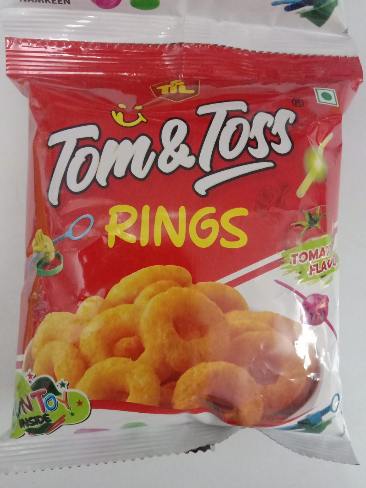 50x Tom & Toss- Rings (Tomato Flavour), Pack of 50 (14g each)
