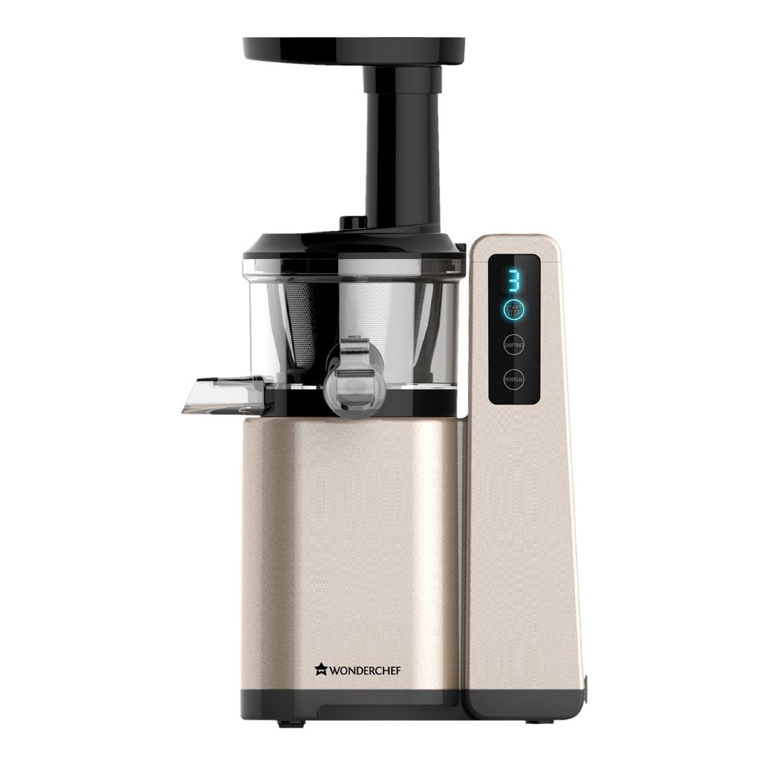 Wonderchef Renewed Cold Press Slow Juicer | Digital Display | High Juice Yield | Powerful DC motor | Slow Squeezing Technology |150W