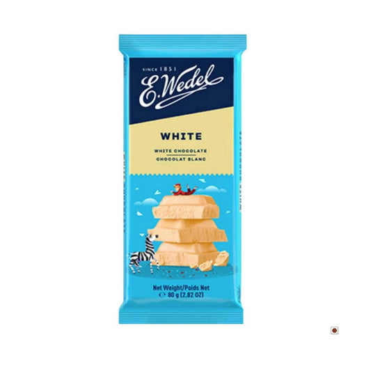 5x Wedel White Chocolate Bar 80g - Pack of 5