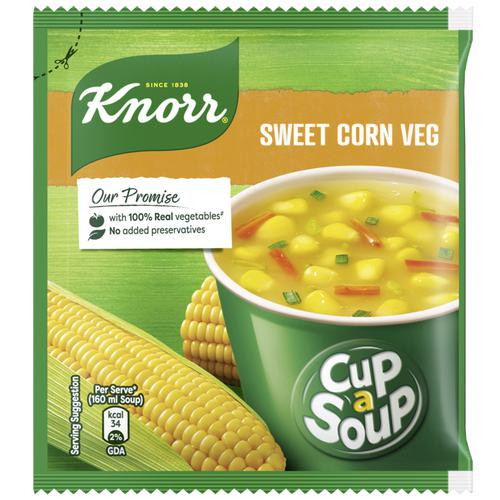 50x Knorr Instant Sweet Corn Cup-A-Soup, 10 g