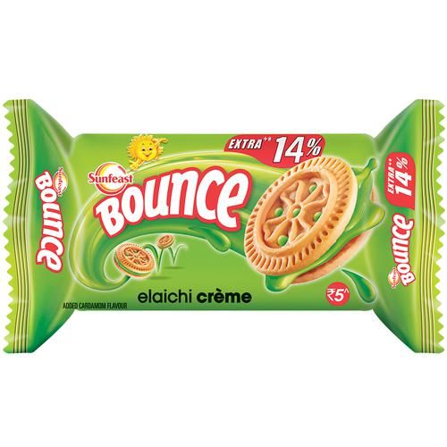 Sunfeast Sunfeast Bounce Biscuits - Elaichi Creme Cookies, 39 gm Pouch
