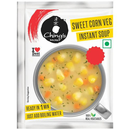 50x Ching'S Secret Secret Sweet Corn Instant Soup, Pack of 50 - 15 g each