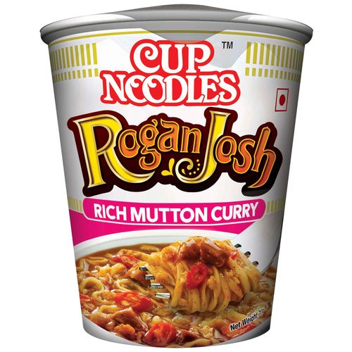 50x Nissin Cup Noodles - Rogan Josh - Pack of 50 (70 g each)