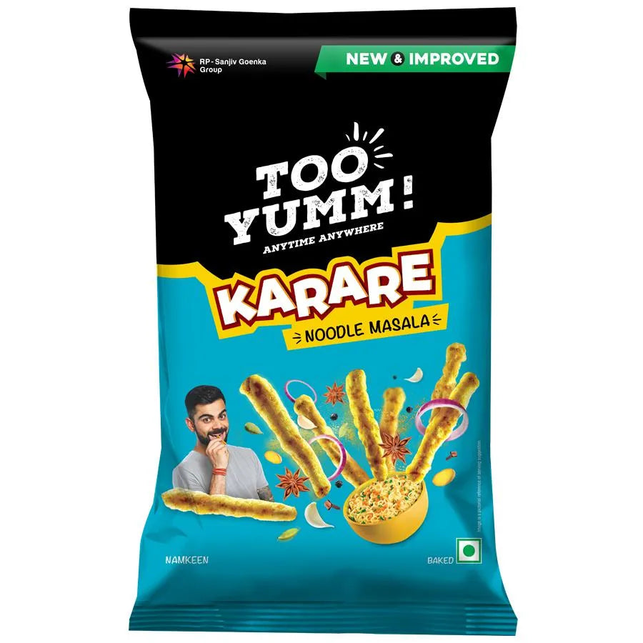 50x Too Yumm!- Karare - Noodle masala, Snack & Not Fried, Pack of 50 - 40 g each
