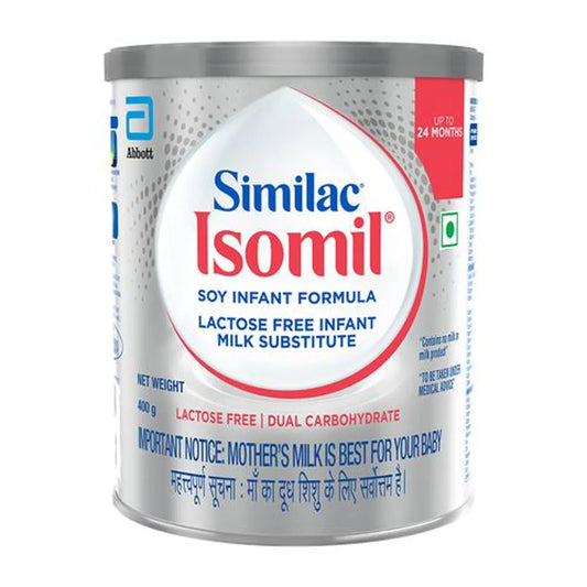Similac Isomil Soy Based Lactose Free Infant Formula Up To 24 Months, 400 g Tin
