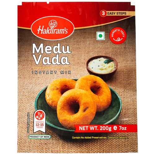 5x Haldirams Medu Vada Instant Mix - Pack of 5 (200 g each)