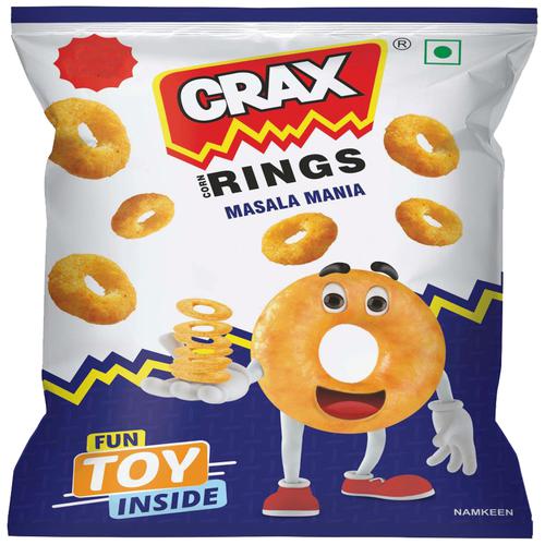 50x Crax Corn Rings - Masala Mania, 13 g each (Pack of 50)