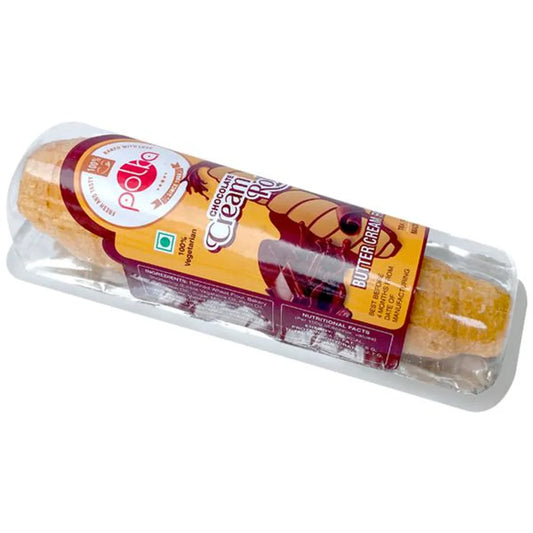 25x Polba Chocolate Cream Roll  Crispy Cream Roll, Pack of 25 (45 g each)