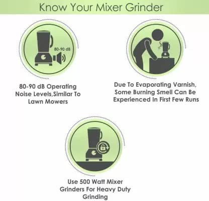 Activa Pluto 2 Jar 500 Watts Mixer Grinder (18 MM) Heavy Duty Motor Grinder (ABS BODY) comes with 3 year warranty