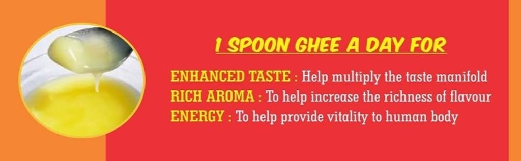 Shree Dhenu Desi Cow Ghee | Pure Cow Ghee for Better Digestion and Immunity| 1Ltr -1