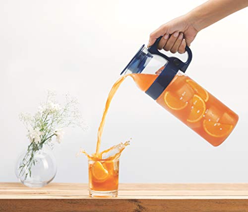 Borosil - Marina Jug with Plastic Handle, 1.3 Litres, Transparent