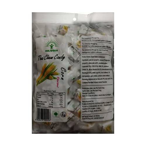 3x Haoliyuan Thai Chew Corn Flavored Candy - 350g each - 300pcs total - Pack of 3