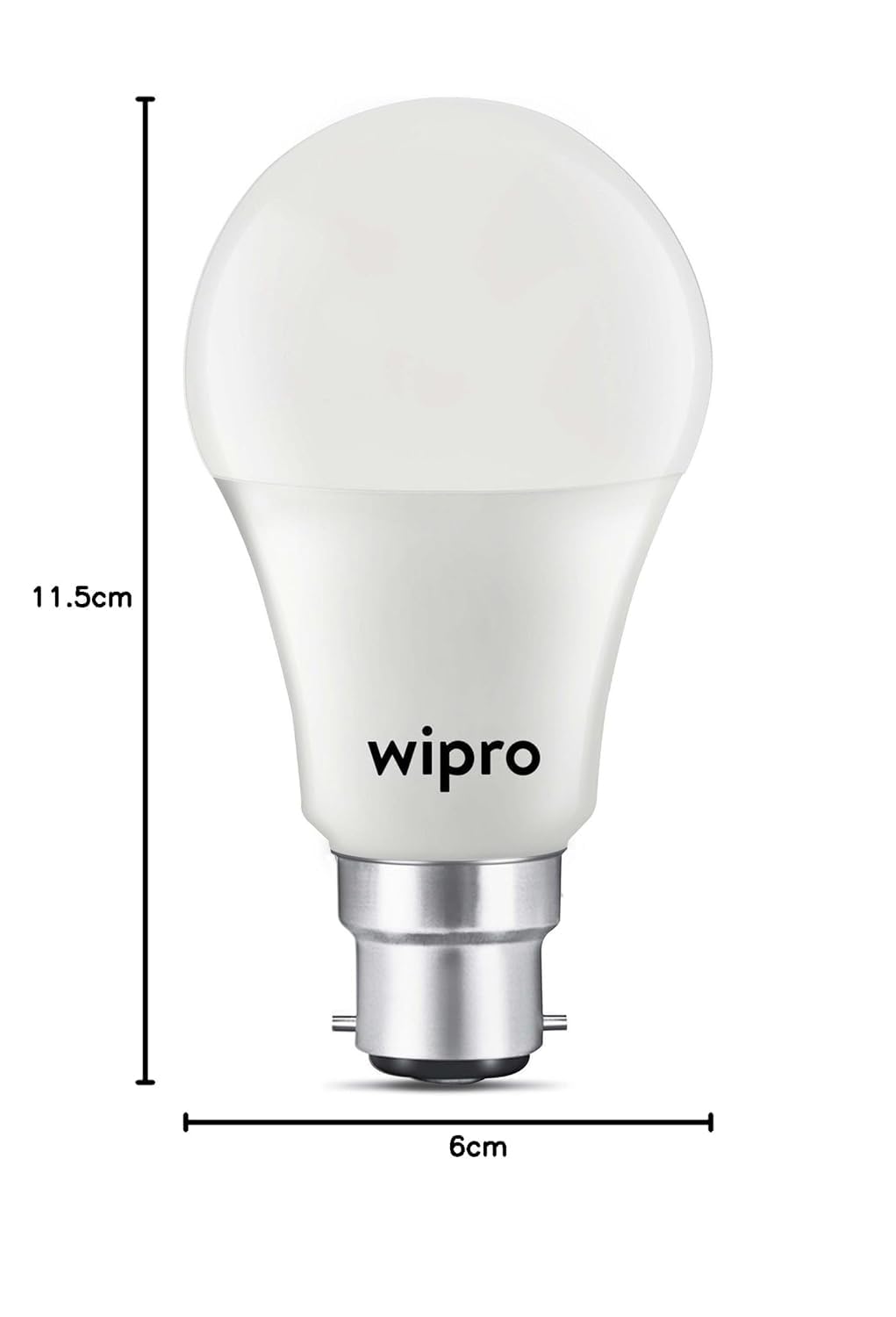 Wipro Garnet 9W LED Bulb for Home & Office |Cool Day White (6500K) | B22 Base|220 Degree Light Coverage |4Kv Surge Protection |400V High Voltage Protection |Energy Efficient | Pack of 1