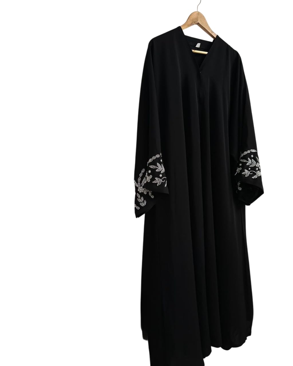 Stylish Embroidered Black Burqa for Women, Dubai Style