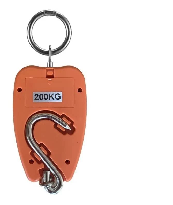 SELMEZ Electronic Luggage Weighing Scale 200kg Weight Machine for Luggage Weight Machine Weighing Machine For Luggage With LCD Display 200kg hanging weighing scale Mini Crane scale (200kg - hook)