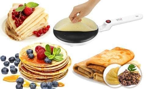 BIRZAR Nonstick Electric Griddle & Crepe Maker | Multi-Purpose Dosa, Pancake, Chapati, and Pizza Maker | Auto Power Off | Lightweight & Portable Design for Home & Outdoor Use