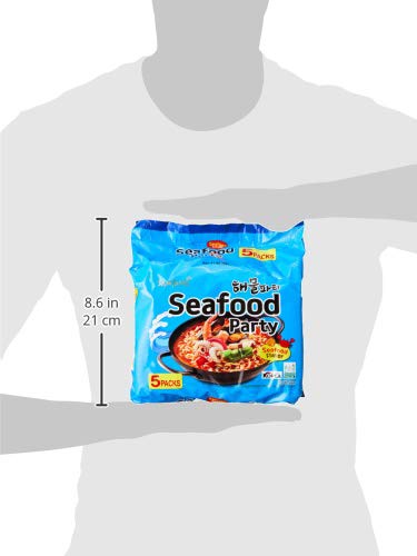 Samyang Seafood Noodles, 125g (Pack of 5) Pouch, 700 g
