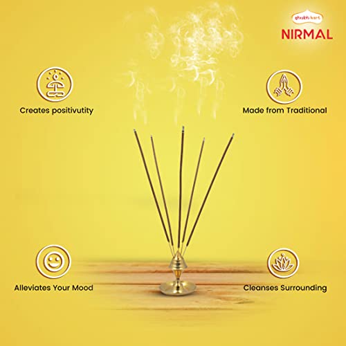 Shubhkart Nirmal Kesar Chandan and Kapoor Loban Agarbatti for Puja & Meditation Agarbatti Zipper - Long Sticks| Charcoal Free (Combo of 2)|Camphor Aroma|Sandalwood Fragrance
