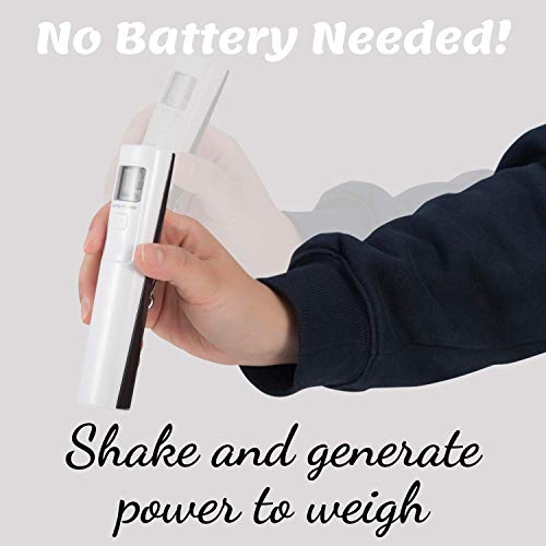 Sansui Battery-Free Portable Digital Luggage Scale with Metal Hook (50 kg, White)