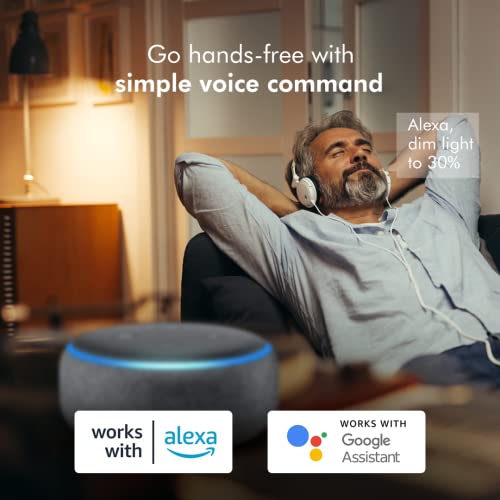 Wipro 9W B22D WiFi LED Smart Bulb with Music Sync Function, Compatible with Amazon Alexa and Google Assistant (16M Colours, Warm White/Neutral White/White + Dimmable) Pack of 1