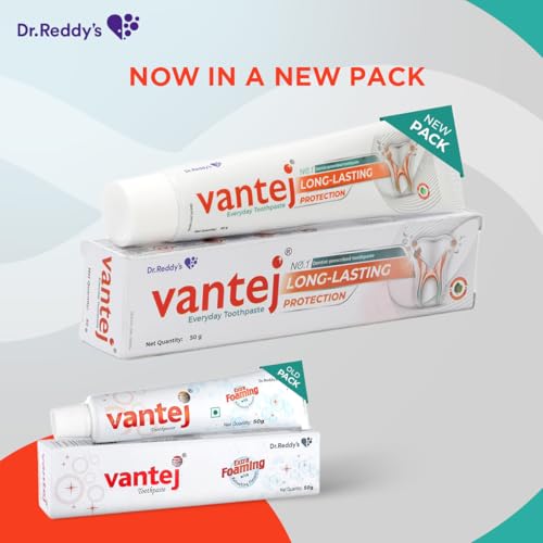 Vantej : Sensitivity Protection Toothpaste | 50 Grams | Gives Long Lasting Sensitivity Protection and Tooth Sensitivity Healing| Nutrition for Teeth| Rebuilds Tooth Enamel | Strengthens Teeth inside out| Dentist Recommended| Vegan Toothpaste | Desensitizi