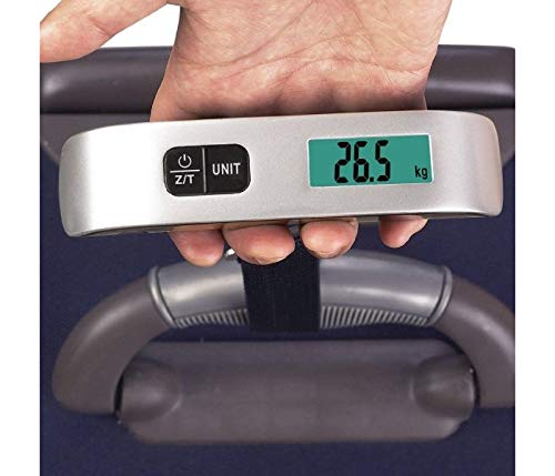 ADDCART Plastic 50 Kg Digital Luggage Scale with LCD Display Backlight Temperature Sensor and Tare Function Weighing Scale(Silver Color)