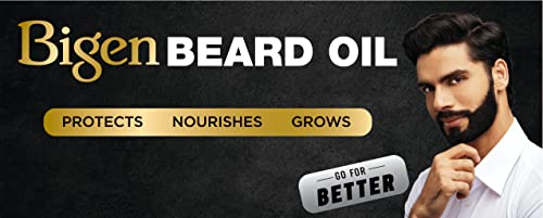 Bigen Beard Growth Oil For Men For Longer & Thicker Beard With Argan & Rose Hip Oil, Boosts Hair Growth, Shining, Smooth & Even Beard, Protects Colour, Nourishes & Keeps Hair Soft, 30ml