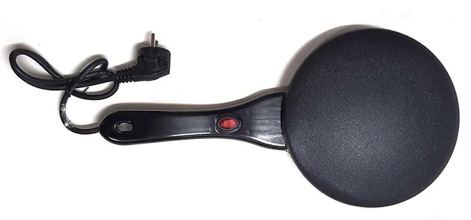 Autio EXIM Dosa Maker Auto Power Off Electric Crepe Maker Hot Plate Cooktop Non-Stick Automatic Temperature Control,600 Watts, Black