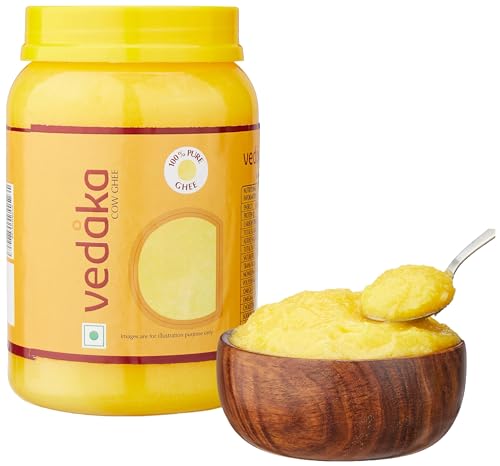 Amazon Brand - Vedaka Cow Ghee | 1 Litre Jar | Rich Aroma