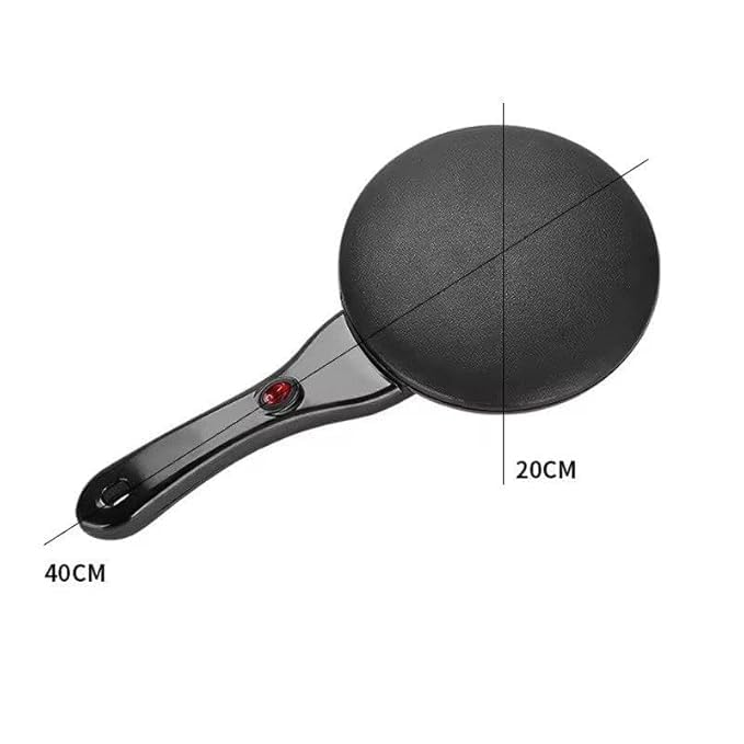 Autio EXIM Dosa Maker Auto Power Off Electric Crepe Maker Hot Plate Cooktop Non-Stick Automatic Temperature Control,600 Watts, Black