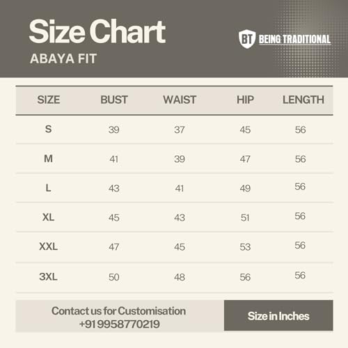 BT - Being Traditional Women’s Pleated Abaya Dress With Cuff Sleeves Made in Premium Nida Fabric (PAB-004) (2XL, Puce Pink)