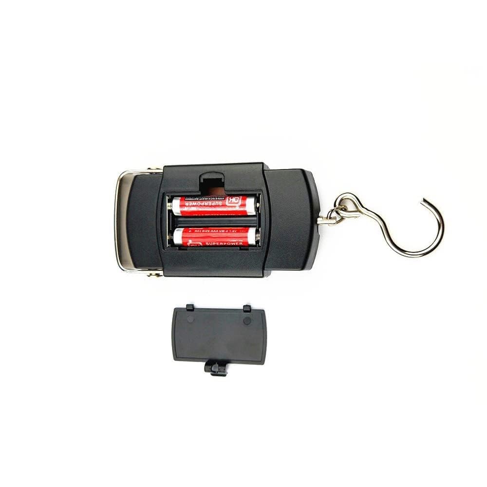 Waico Portable Electronic Weighing Scale | Digital Led Screen with Metal Hook | Weight Machine for Travel Luggage, Baggage 50 kg Weighing