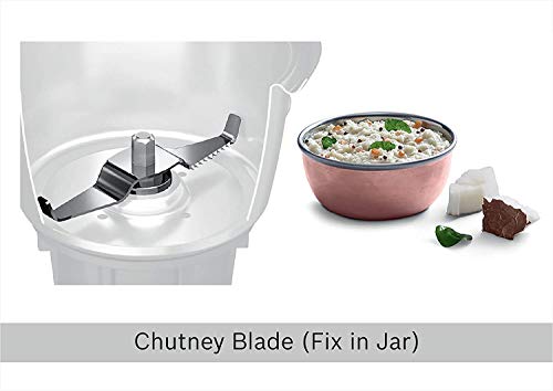 Bosch TrueMixx Bold Mixer Grinder (600 Watt, 4 Jars, Black) - MGM4344BIN