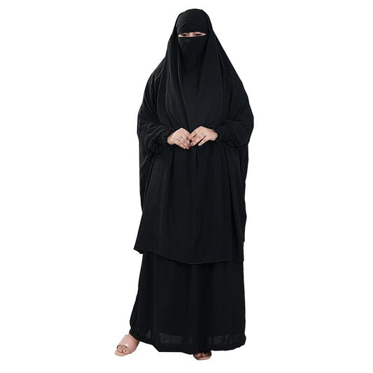 Aaraish Full Length Abaya/Burqa/Kaftan for Girls and Women | Black | Cey Fabric | Premium Imported Quality | Soft and Comfortable