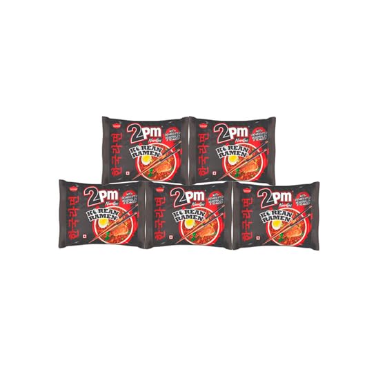 2PM - Korean Ramen Noodles - Including Dehydrated Vegetables & Seaweed - Instant 2X Spicy- Pack of 1,500 Gm