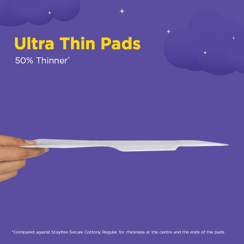 Stayfree Dry Max All Night XXL (28 pads) Dry Cover Sanitary Pads For Women With Wings