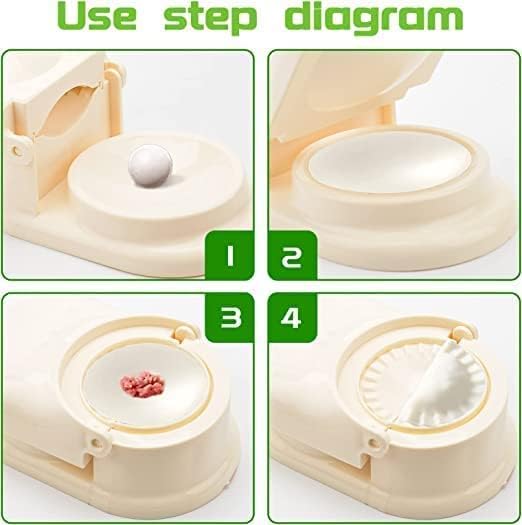 ARDALENA 2-in-1 Dumpling Maker Machine – Manual Dough Press Mould for Perfect Homemade Dumplings (Multicolor)