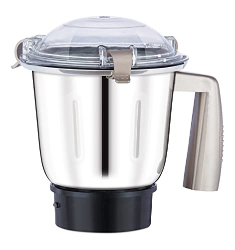 Bajaj Herculo Mixer Grinder 1000W| 100% Copper Motor Mixie For Kitchen|3 Stainless Steel Jars|Portable & Lightweight Mixer|Hands-Free Operation| Multifunctional Blades|2-Yr Warranty By Bajaj|Brown