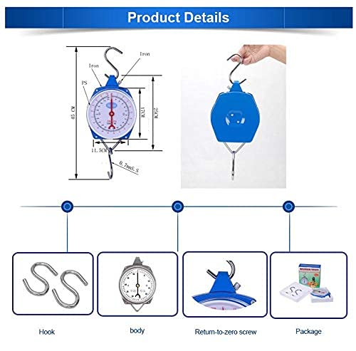 Atipriya Venus Commercial Hanging Weighing Scale - 200Kg, Silver