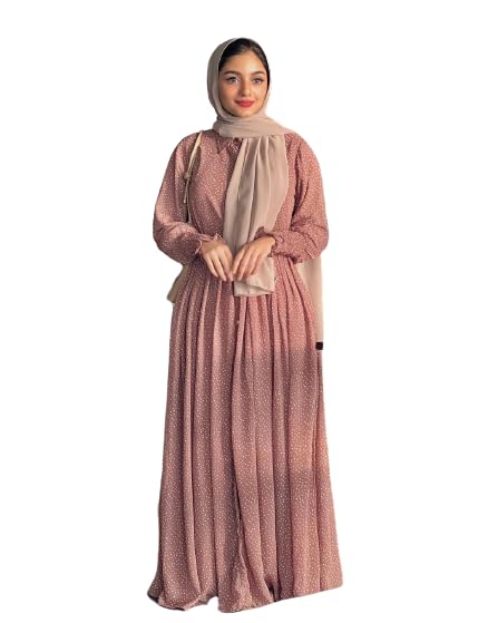 BHAVYATA Abaya Dress for Women's Stitched Burqa Dress for Girl's and Women Abaya Casual Wear for Women's (XL) (2XL)