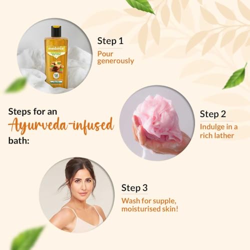 3x Medimix Ayurvedic Body wash, Sandal With Eladi Oil For Clear, Glowing And Tan-Free Skin , 300ml each - Pack of 3