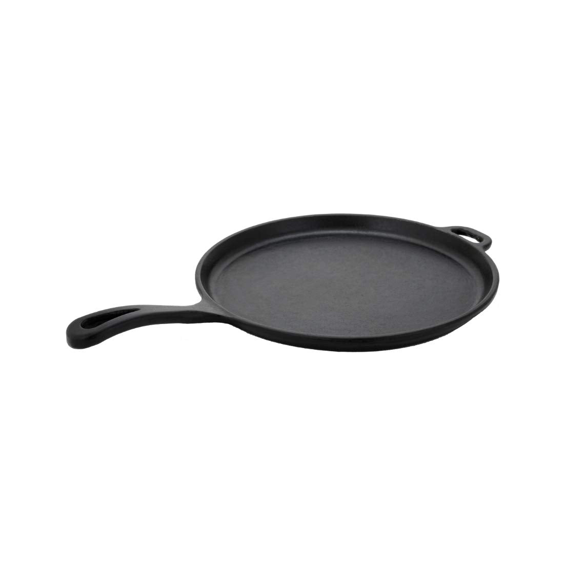 Bhagya Cast Iron Cookware Pre-Seasoned Dosatawas (12 Inches)-Long Handle - Cast Iron, Black