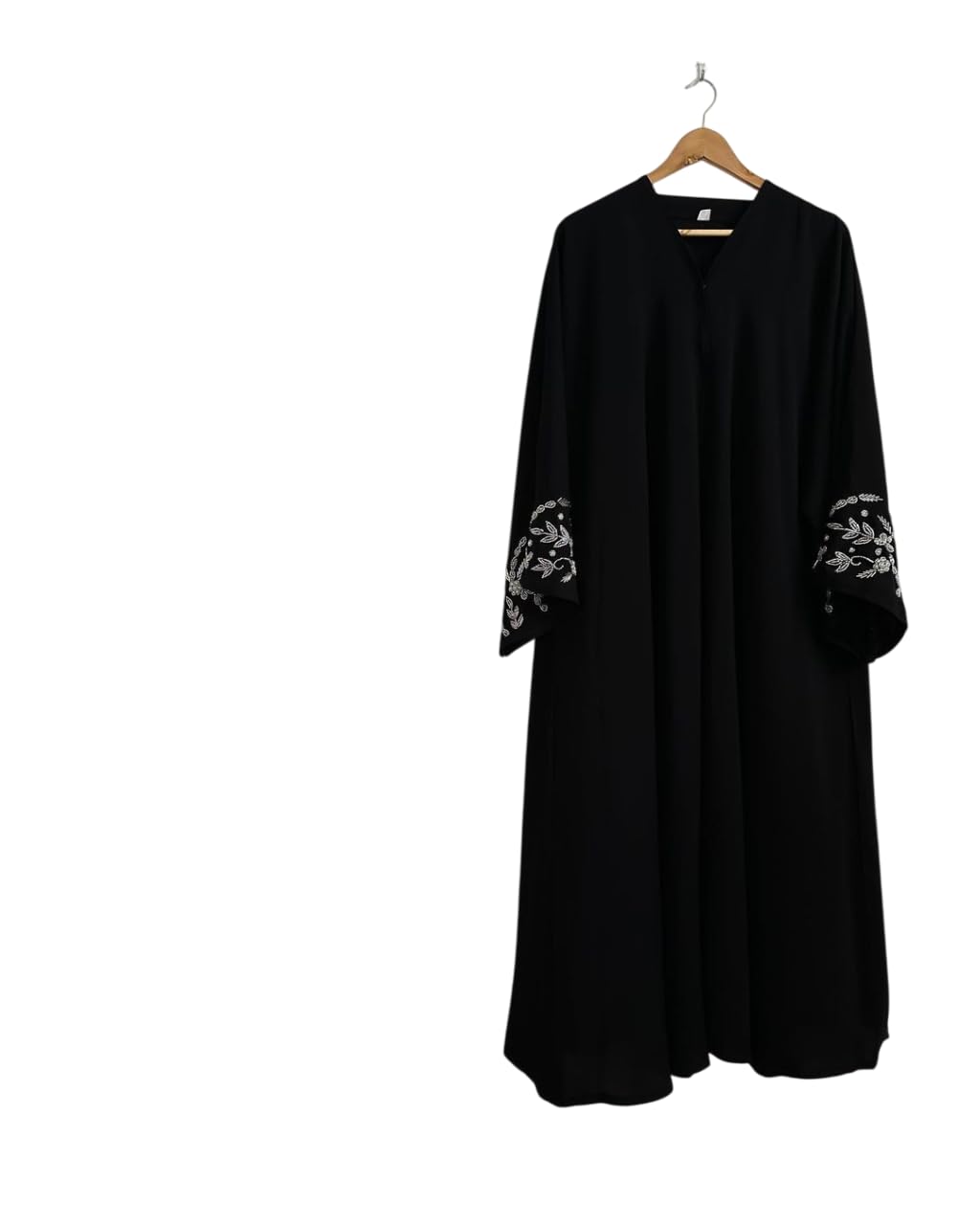 Stylish Embroidered Black Burqa for Women, Dubai Style
