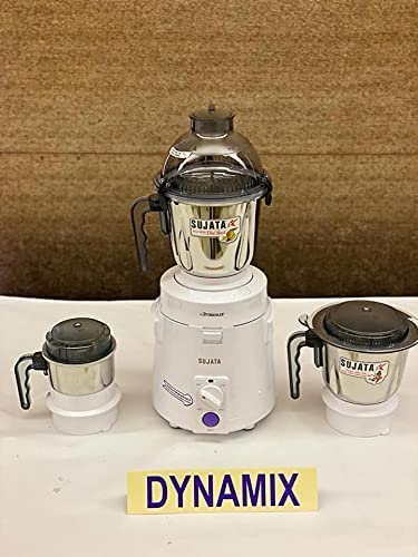 Sujata Dynamix, Mixer Grinder, 900 Watts, 3 Jars (White)